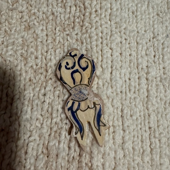 VTG 1995 Eagle’s Eye Vest W/ Funky Painted Buttons - Picture 4 of 10